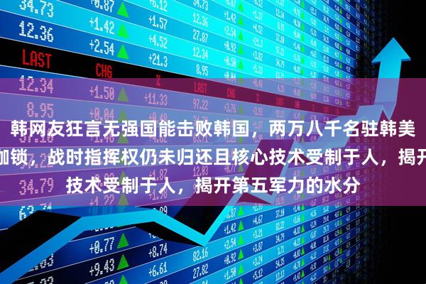 韩网友狂言无强国能击败韩国，两万八千名驻韩美军既是保护也是枷锁，战时指挥权仍未归还且核心技术受制于人，揭开第五军力的水分