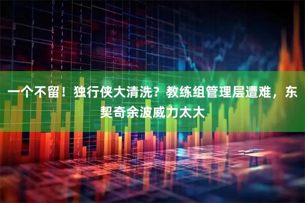 一个不留！独行侠大清洗？教练组管理层遭难，东契奇余波威力太大